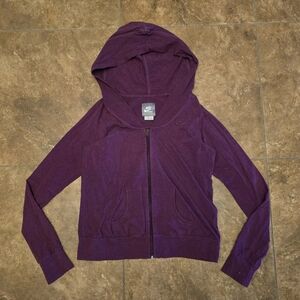 Purple Cropped | NIKE | Athletic Zip Up